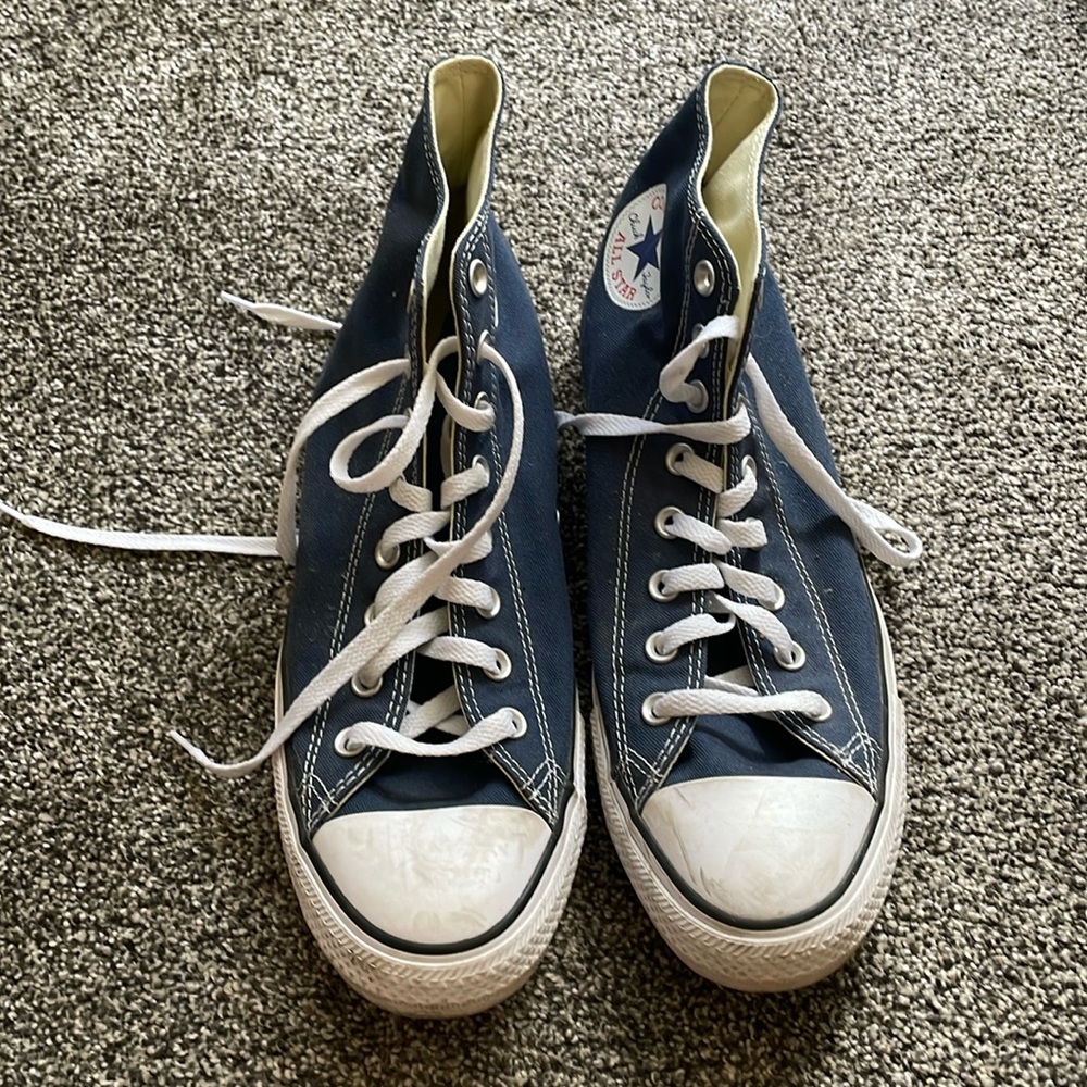 Converse Navy Blue High Top Sneakers